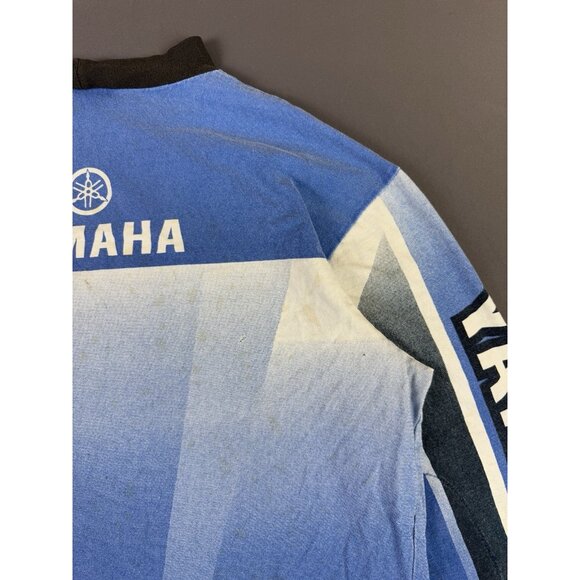 Vintage 90s Y2K Yamaha Motorsports Dirt Bike Long Sleeve Shirt Streetwear AOP T - Picture 15 of 16